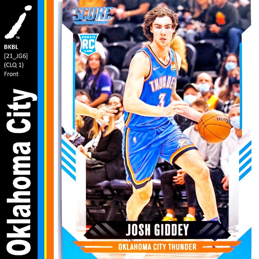 Oklahoma City Thunder (Josh Giddey) - BKBL [21_JG6] - Rookie Card (RC)